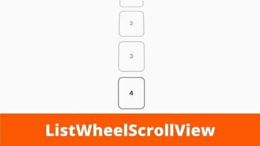 ListWheelScrollView Display List Of Items In A Different Way 