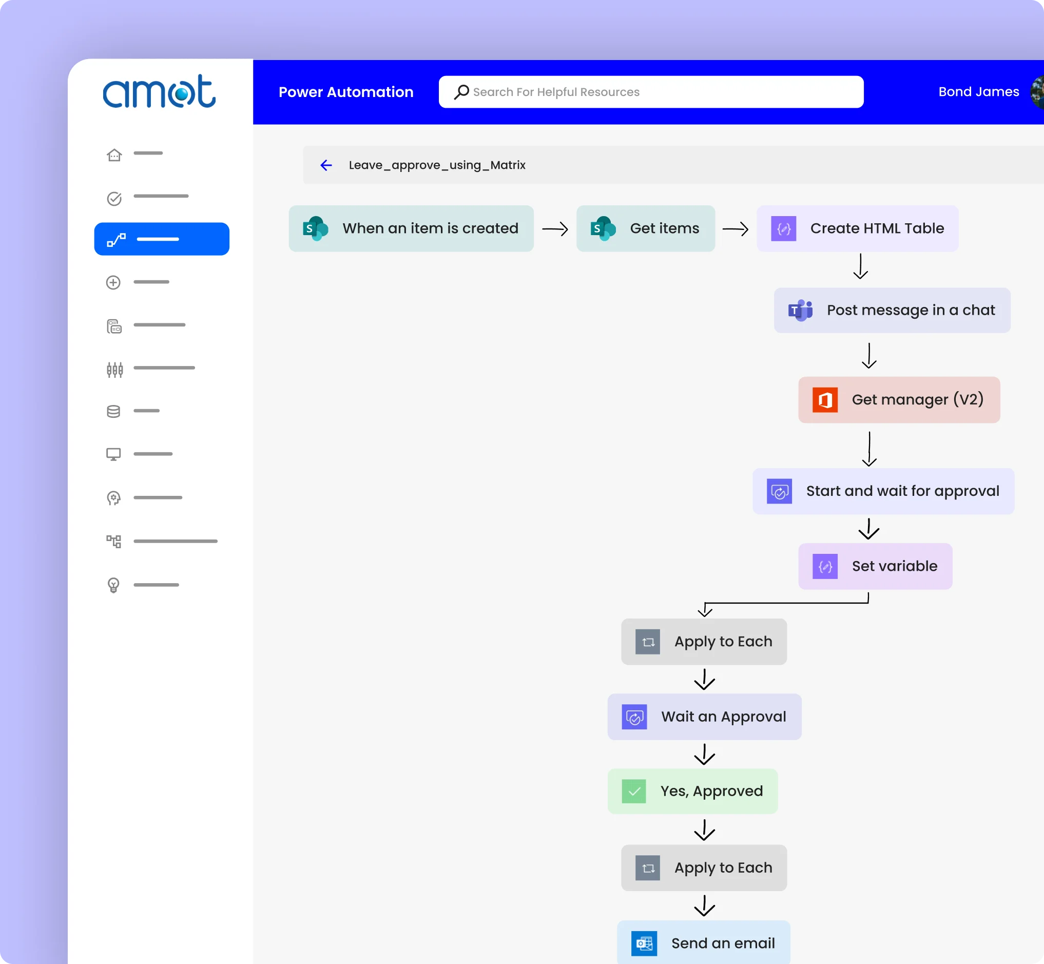 AMOT – Leave approval flow