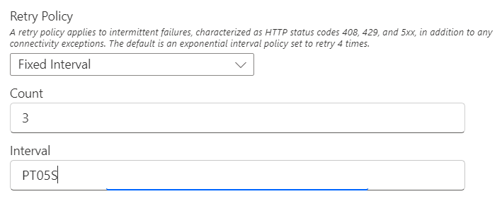 Power Automate Retry Policy