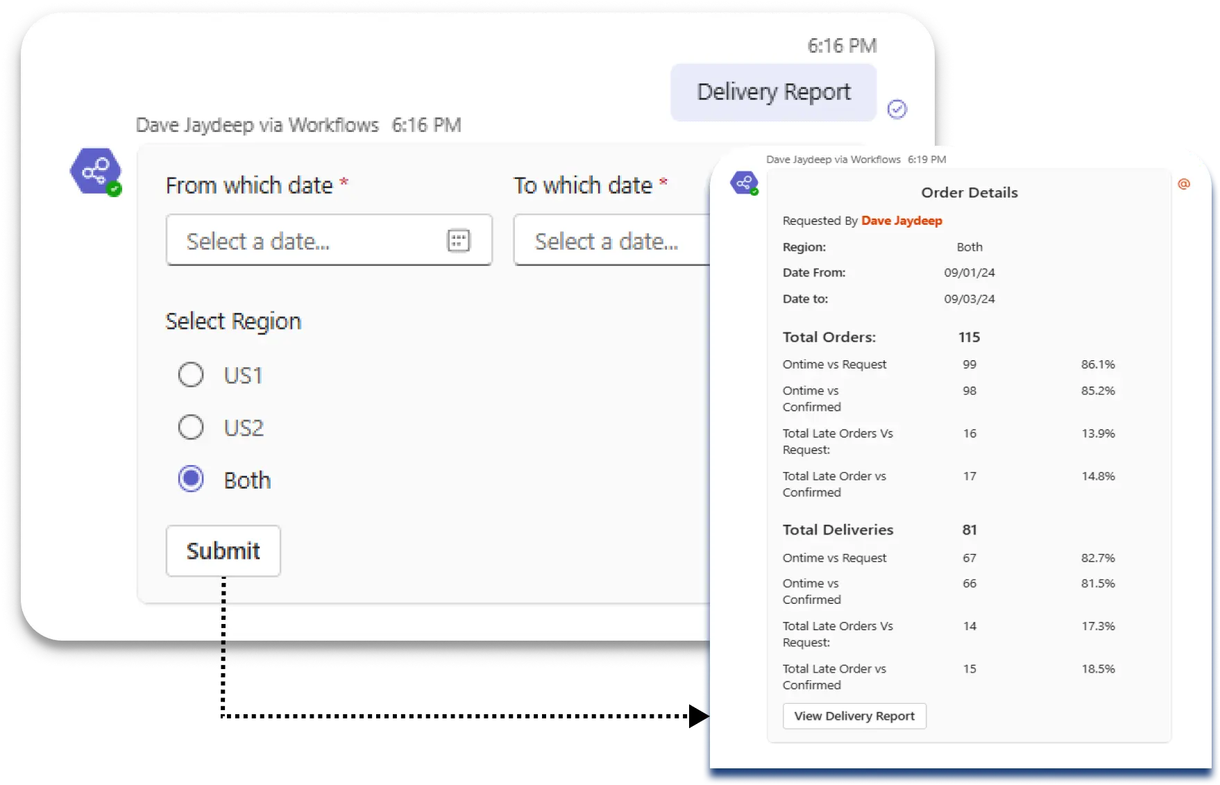 Automated Delivery Report with Power Automate