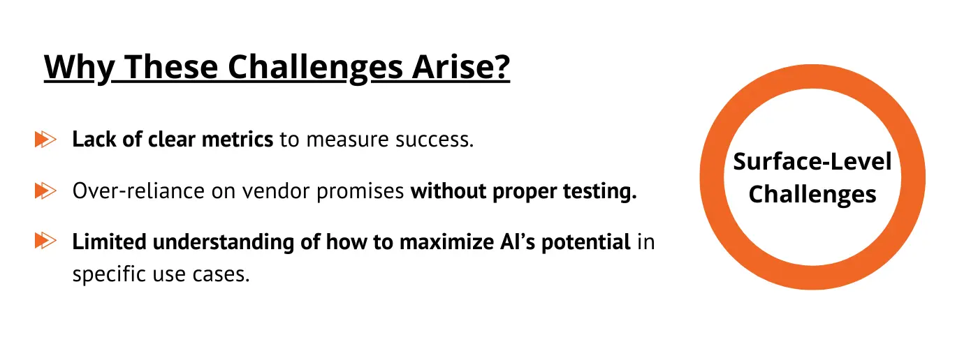 4 Layers of AI & Automation Challenges - Surface Level