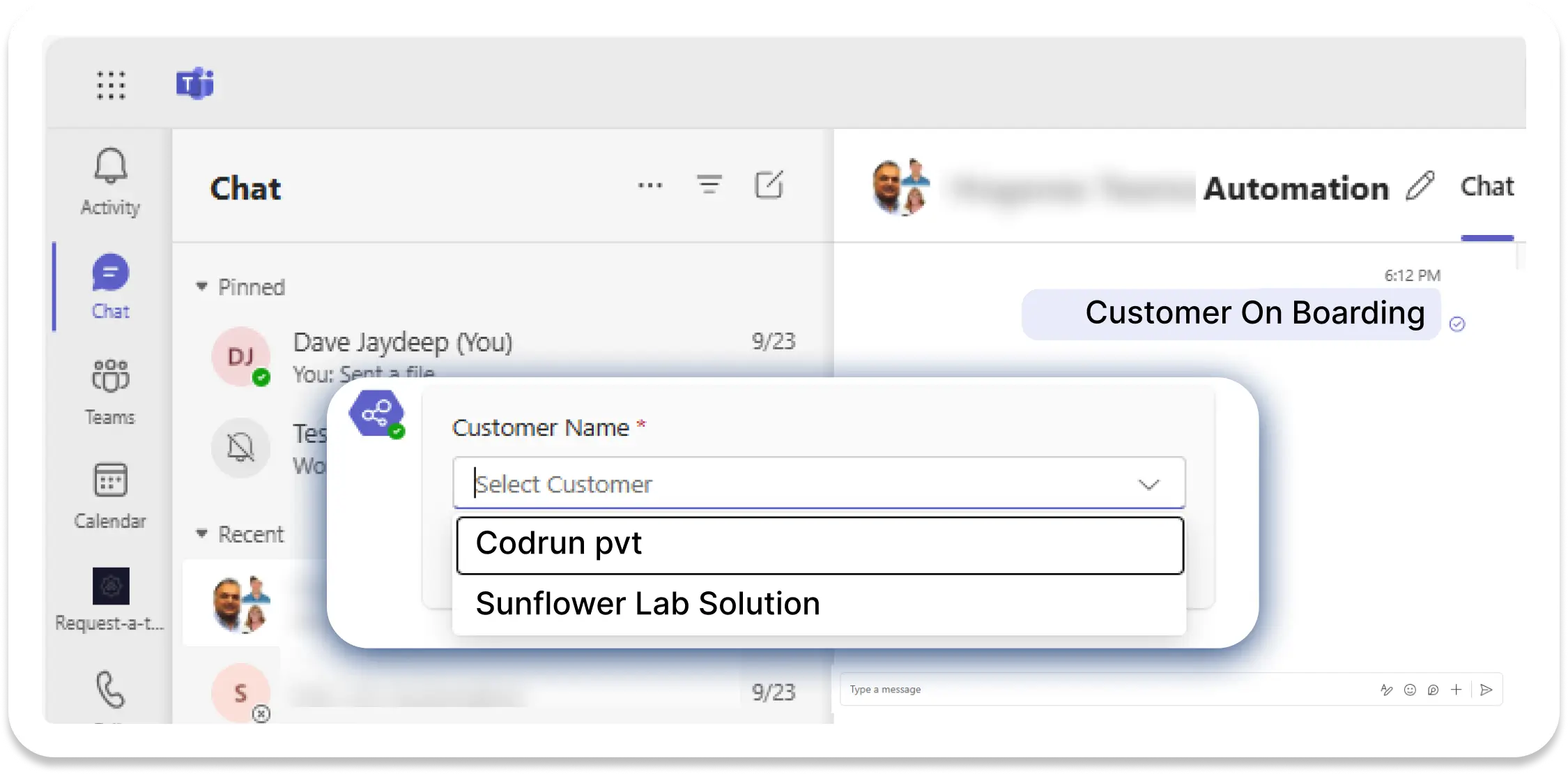 Metal Powder Manufacturing company automates Customer Registration Trigger